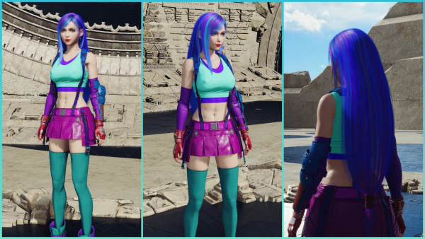 《最終幻想7:重生》蒂法賽博配色MOD