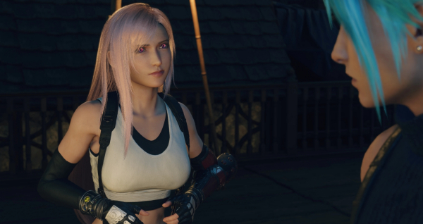 《最終幻想7：重生》蒂法粉色頭發和粉紅色瞳孔MOD