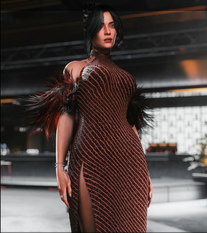 《賽博朋克2077》魅力連衣裙MOD