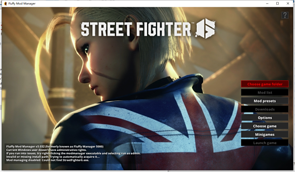 《街頭霸王6》MOD管理器FluffyModManagerv3.049