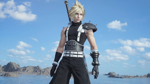 《最終幻想7:重生》克勞德黑白戰衣MOD