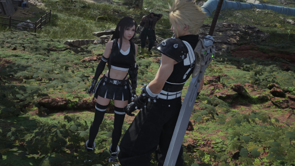 《最終幻想7:重生》克勞德黑白戰衣MOD