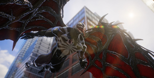 《漫威蜘蛛俠2》默認(rèn)蛛絲翅膀替換為毒液之翼MOD