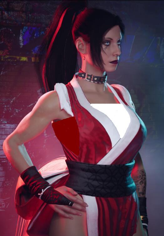 《賽博朋克2077》不知火舞服裝MOD