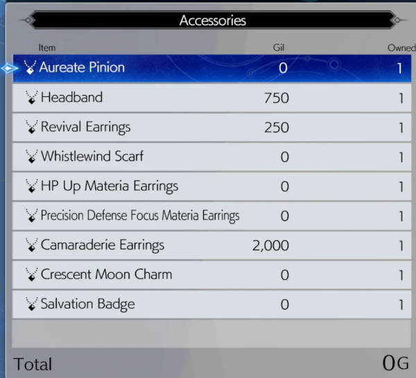 《最終幻想7：重生》所有裝備和配件可出售MOD