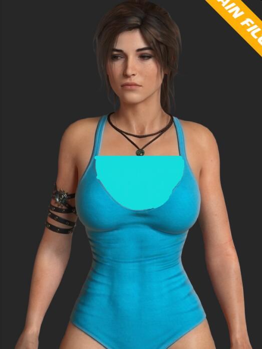 《古墓麗影：崛起》藍(lán)色連體泳衣MOD