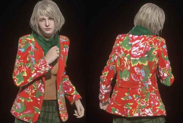 《生化危機4：重制版》阿什莉東北大花襖MOD