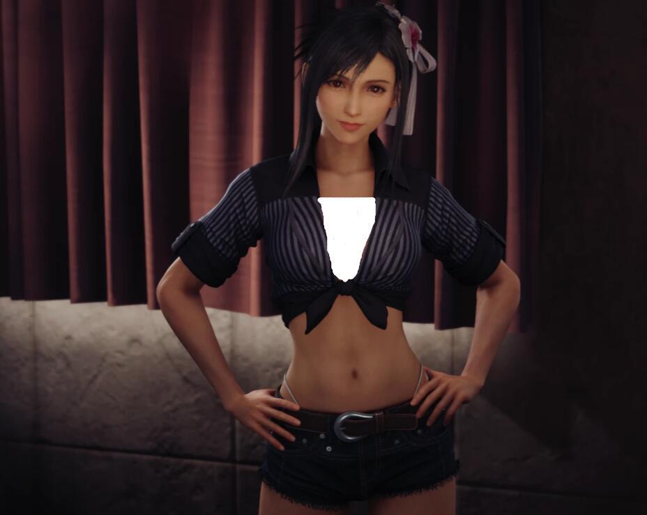 《最終幻想7：重制版》蒂法重生海灘服裝無汗衫或涼鞋MOD