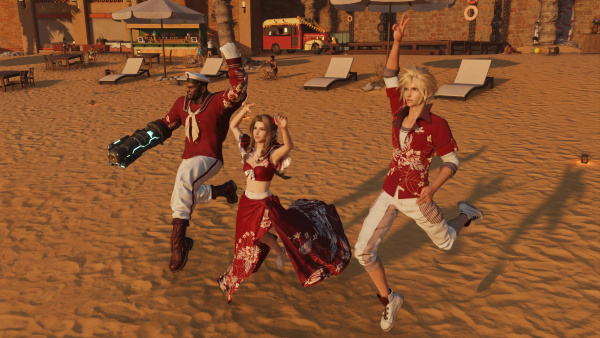 《最終幻想7：重生》蒂法克勞德海灘套裝MOD