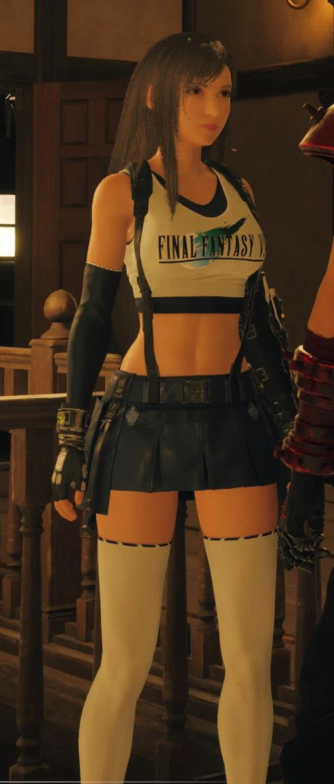 《最終幻想7：重生》蒂法印花T恤MOD