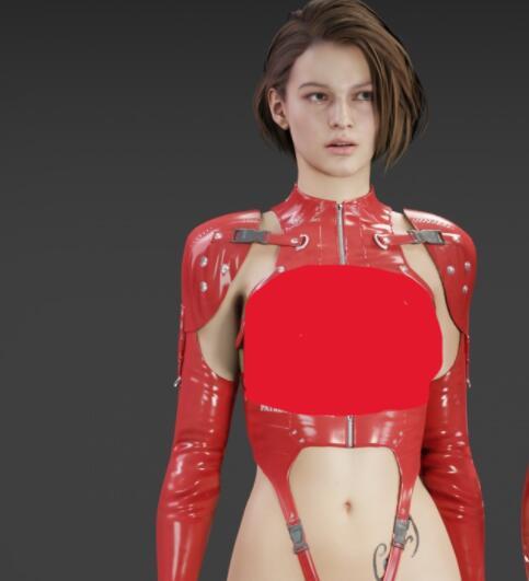 《生化危機3：重制版》吉爾乳膠戰服紅色MOD[非RT光追舊版本]