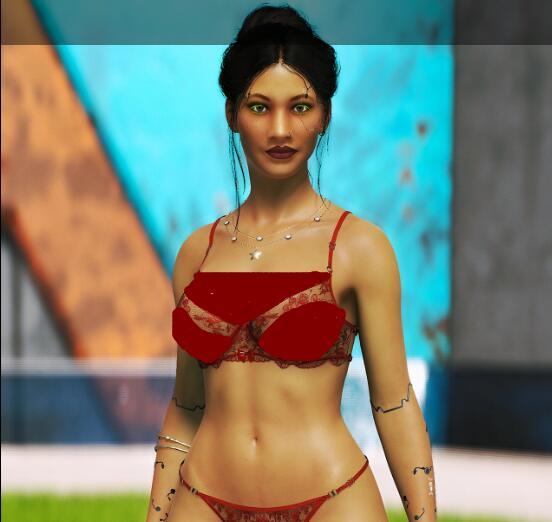 《賽博朋克2077》EBBP體型睫毛內衣MOD