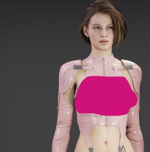 《生化危機3：重制版》吉爾乳膠戰服粉色MOD[非RT光追舊版本]