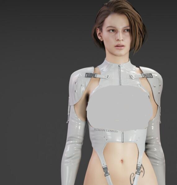 《生化危機3：重制版》吉爾乳膠戰服白色MOD[非RT光追舊版本]