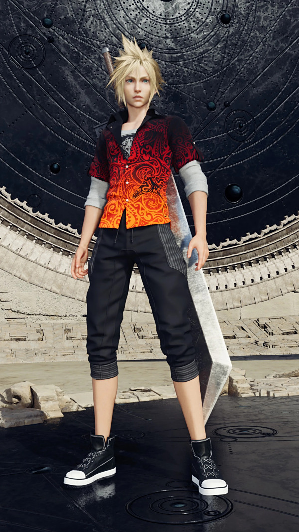 《最終幻想7：重生》克勞德的紅橙色服飾MOD