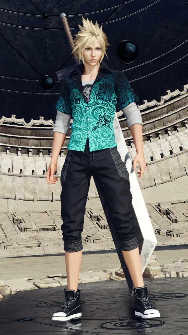 《最終幻想7：重生》克勞德的藍(lán)綠色服飾MOD