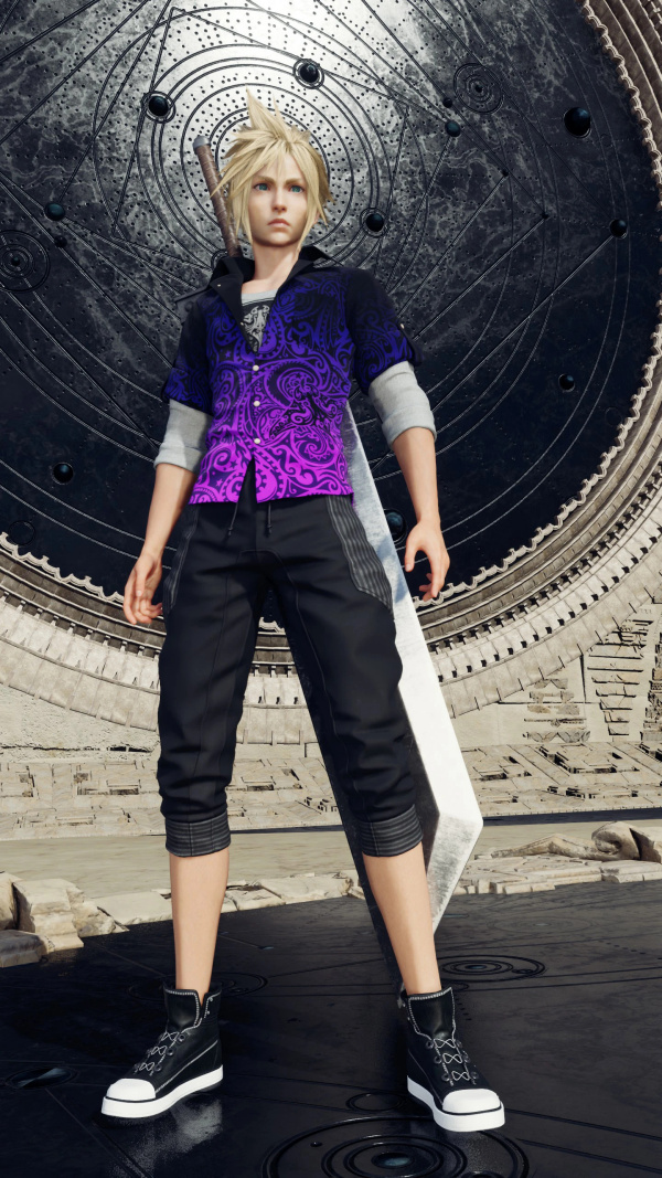 《最終幻想7：重生》克勞德的紫色服飾MOD