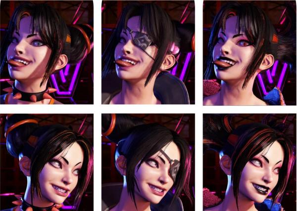 《街頭霸王6》韓蛛俐不同的劉海MOD