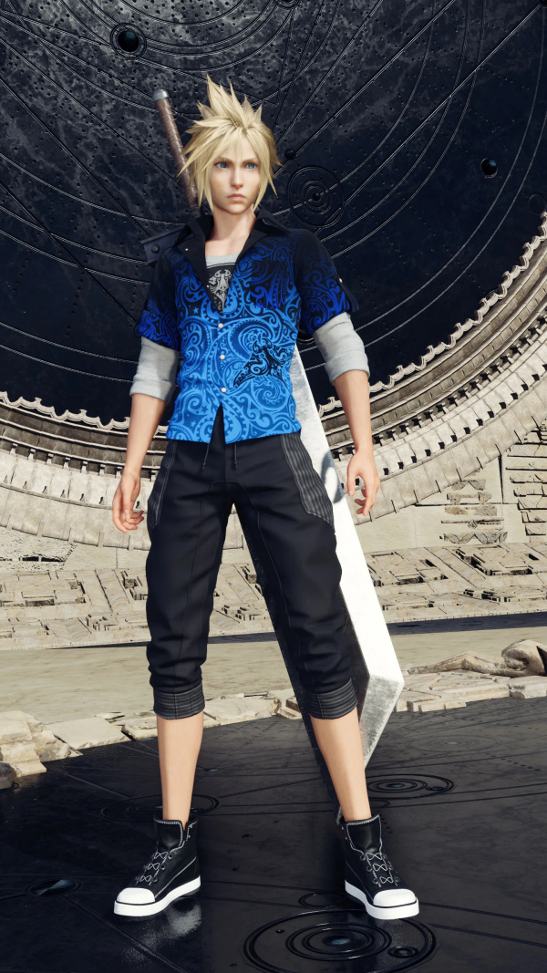 《最終幻想7：重生》克勞德的深藍色服飾MOD