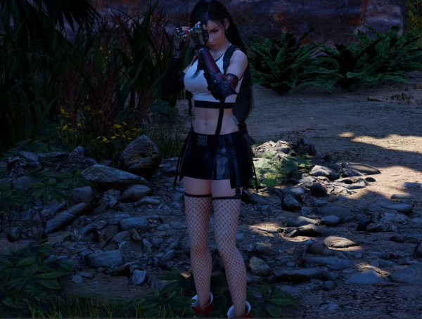 《最終幻想7：重生》蒂法絲襪外觀MOD