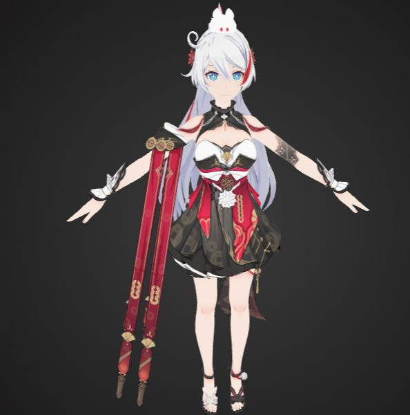 《黑神話:悟空》琪亞娜替換悟空含武器MOD