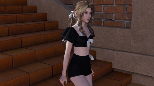 《最終幻想7：重生》蒂法黑白搭配MOD