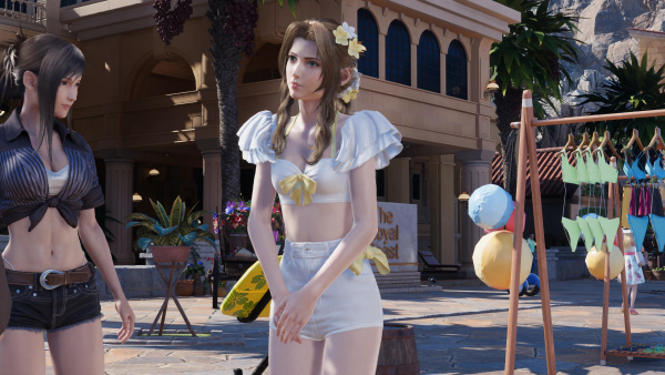 《最終幻想7:重生》蒂法全白搭配黃色配飾MOD