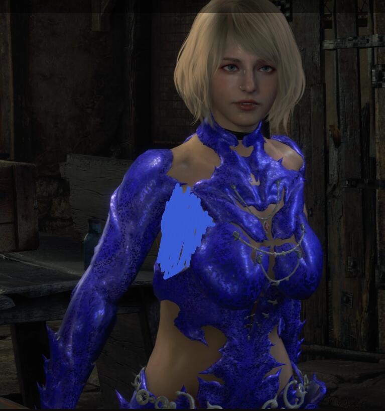 《生化危機4:重制版》阿什莉黑色貼身戰衣MOD