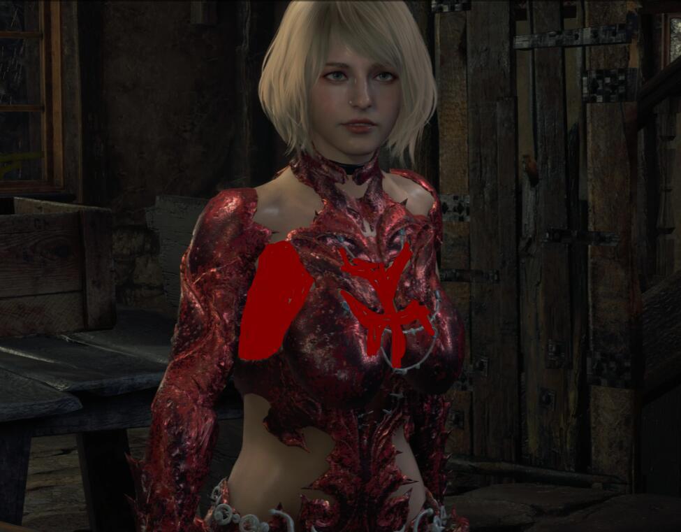 《生化危機4:重制版》阿什莉紅色貼身戰衣MOD