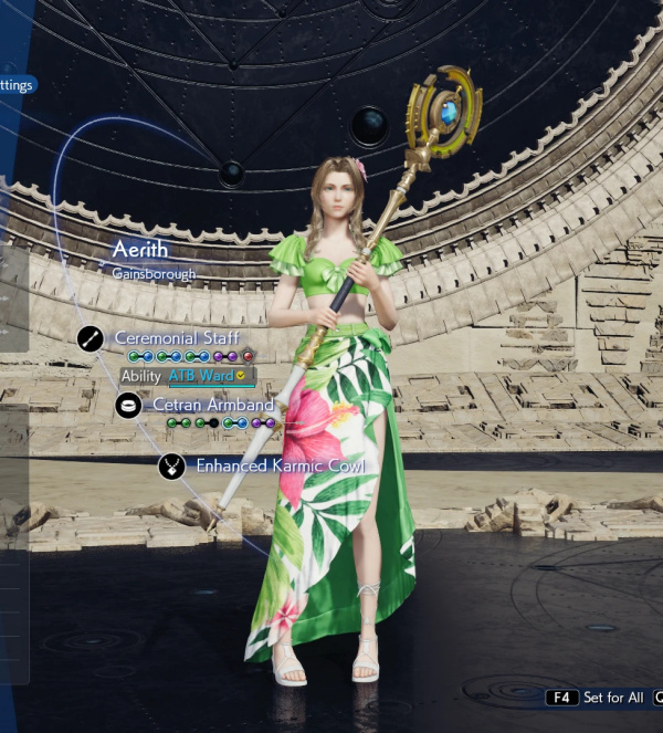 《最終幻想7:重生》艾麗絲的綠色泳裝MOD