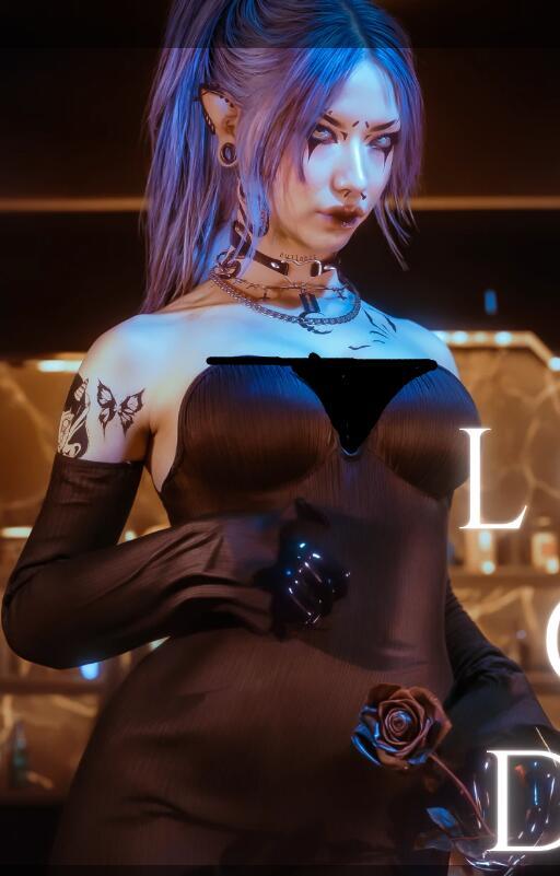 《賽博朋克2077》情人女孩連衣裙MOD