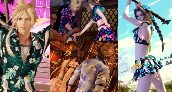 《最終幻想7:重生》克勞德和愛麗絲夏日服裝重新著色MOD