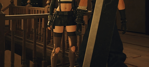 《最終幻想7：重生》蒂法破損上衣和絲襪MOD