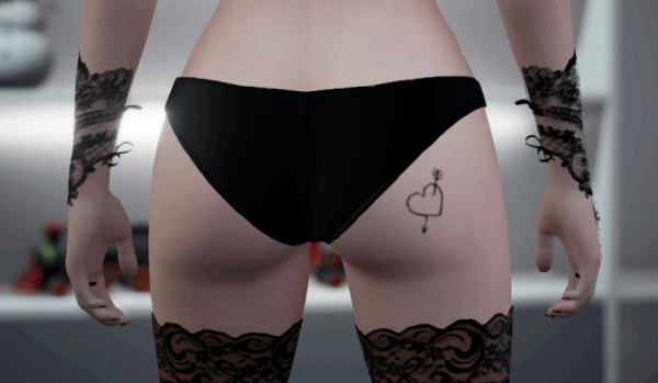 《致命解藥》臀部心形紋身MOD