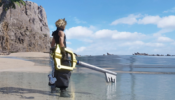 《最終幻想7:重生》克勞德武器替換為王國之心鑰匙MOD