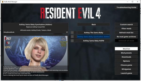《生化危機4：重制版》阿什莉圣誕寶貝合集MOD[需要DLC|EPIC版]