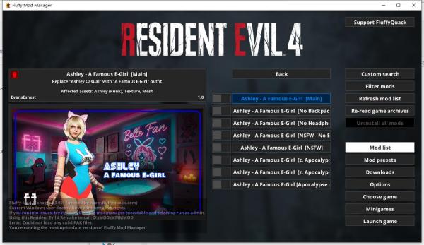 《生化危機4:重制版》電競少女阿什莉合集MOD