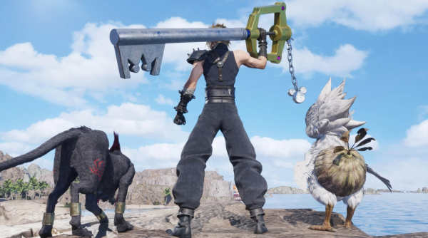 《最終幻想7:重生》克勞德武器替換為王國之心鑰匙MOD