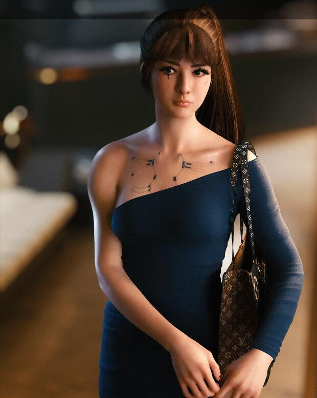 《賽博朋克2077》優(yōu)雅的連衣裙MOD