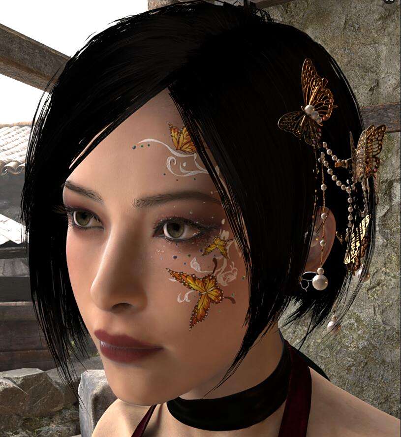 《生化危機4：重制版》艾達王蝴蝶裝飾無眼鏡MOD[需要DLC]