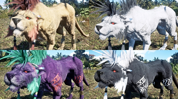 《最終幻想7：重生》赤紅十三不同毛皮顏色MOD