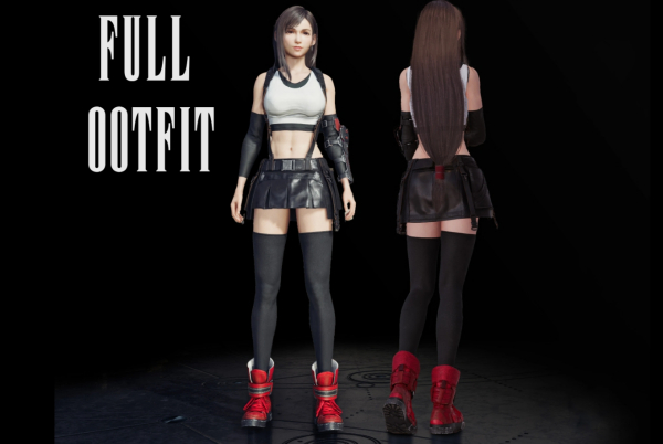 《最終幻想7：重生》蒂法服裝模塊化MOD[可以任意修改]