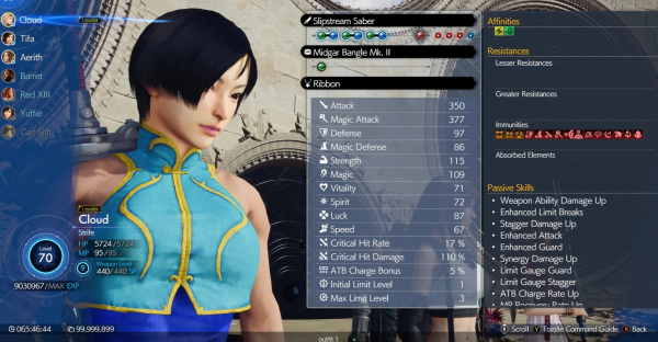 《最終幻想7：重生》春麗模型替換克勞德MOD