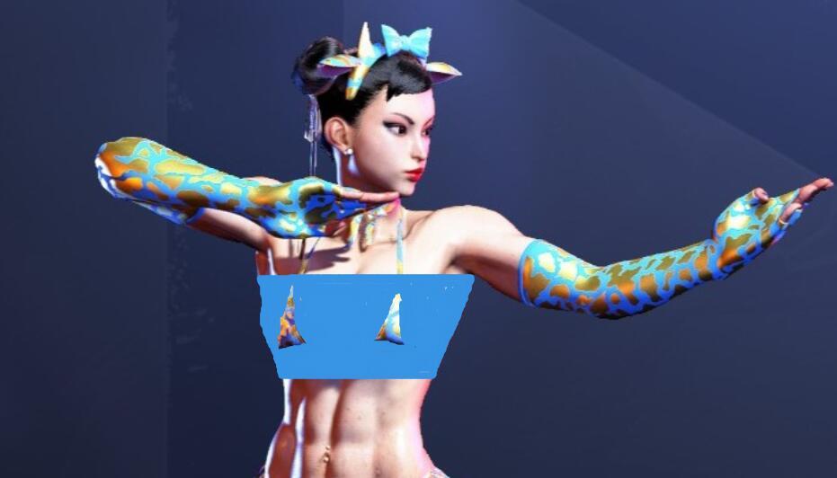 《街頭霸王6》春麗C1奶牛比基尼-迷你比基尼流汗MOD