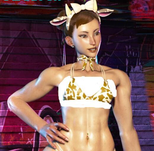 《街頭霸王6》春麗C1奶牛比基尼-皮膚選項(xiàng)MOD