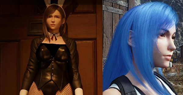 《最終幻想7:重生》蒂法SFW性感兔女郎-藍(lán)發(fā)MOD
