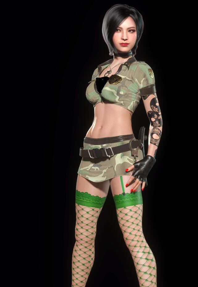 《生化危機4：重制版》艾達壞探員巡邏隊-紋身B款MOD[需要DLC]