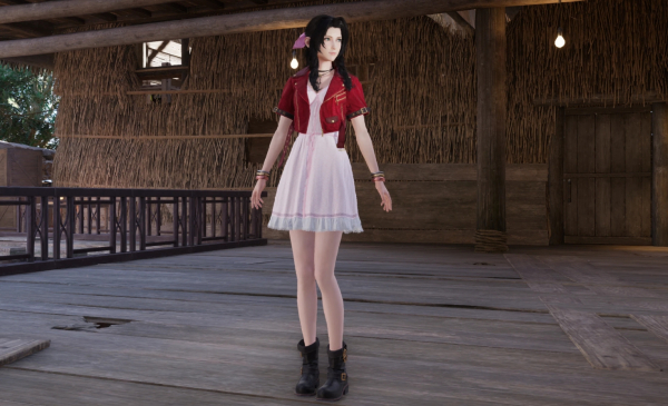 《最終幻想7：重生》愛麗絲細肩帶短裙MOD