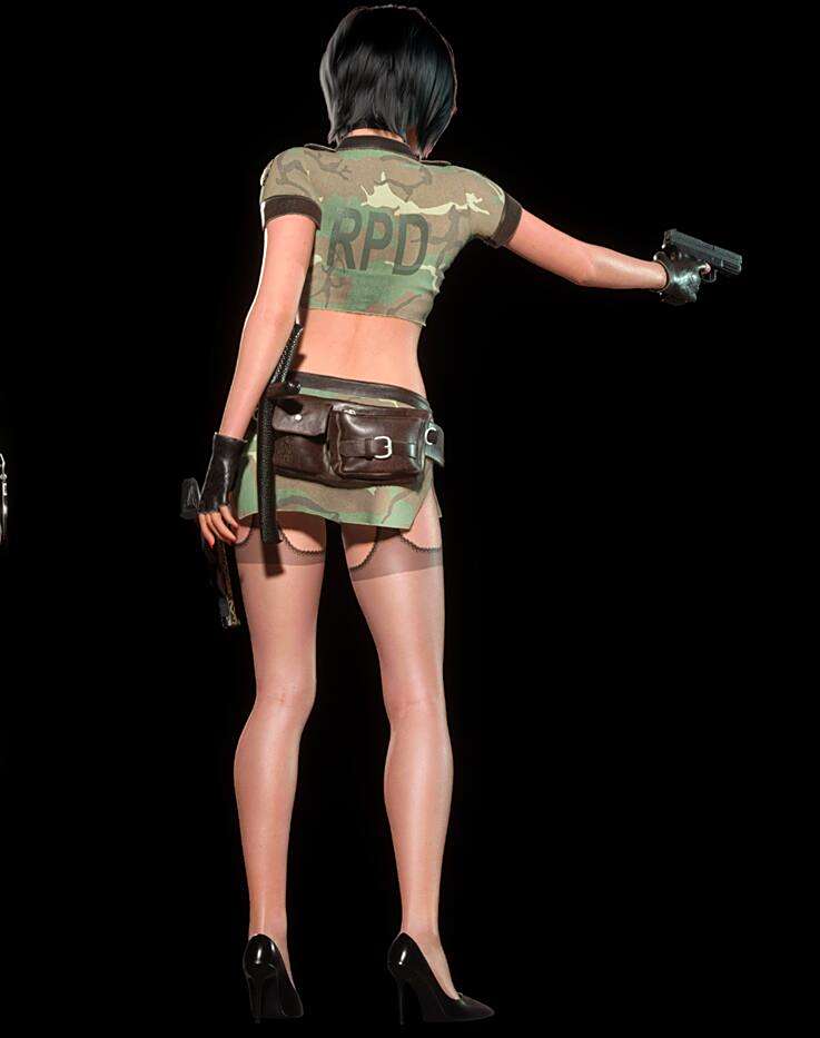 《生化危機4：重制版》艾達壞探員巡邏隊-黑絲無打底A款MOD[需要DLC]