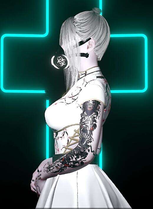 《賽博朋克2077》日式紋身冰袖MOD